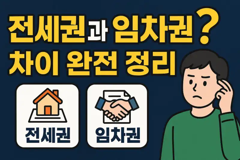 전세권과 임차권 차이 완전 정리!