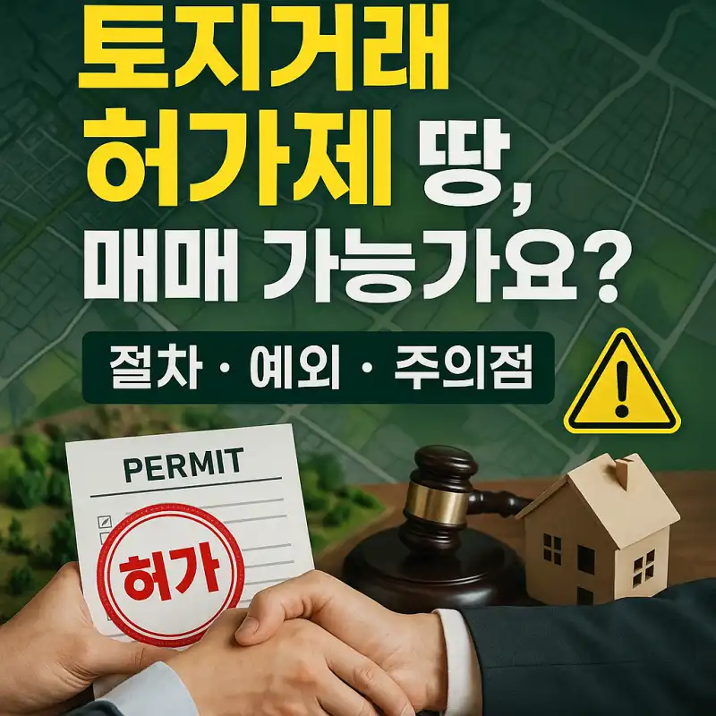 토지거래 허가제 땅, 매매 가능한가요?