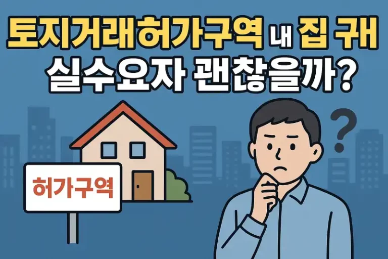 토지거래허가구역 내 집 구매, 실수요자 괜찮을까?