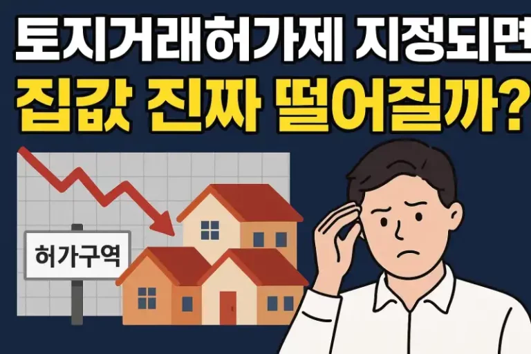 토지거래허가제 지정되면 집값 진짜 떨어질까?
