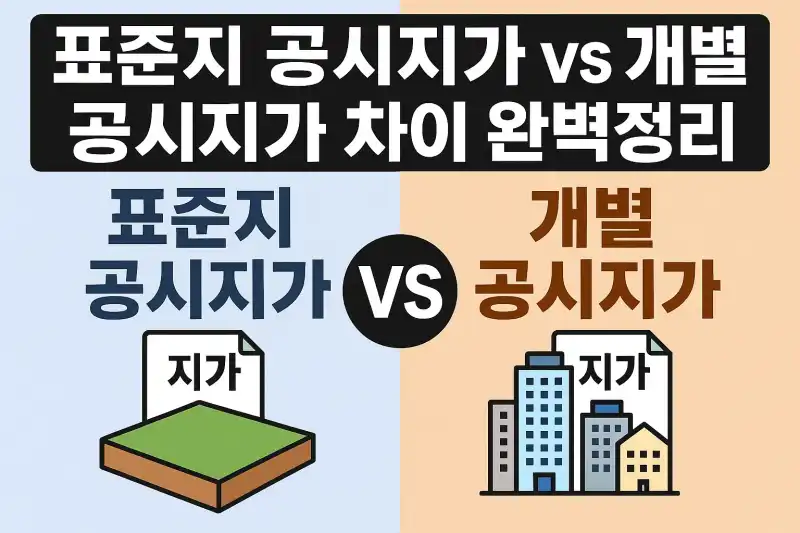 표준지 공시지가 vs 개별 공시지가 차이 완벽정리