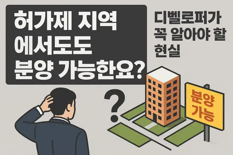 허가제 지역에서도 분양 가능한가요? 디벨로퍼가 꼭 알아야 할 현실