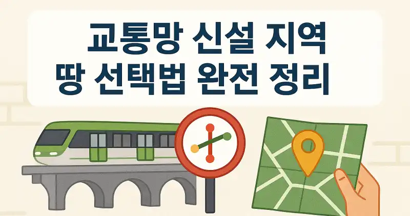 교통망 신설 지역 땅 선택법 완전 정리