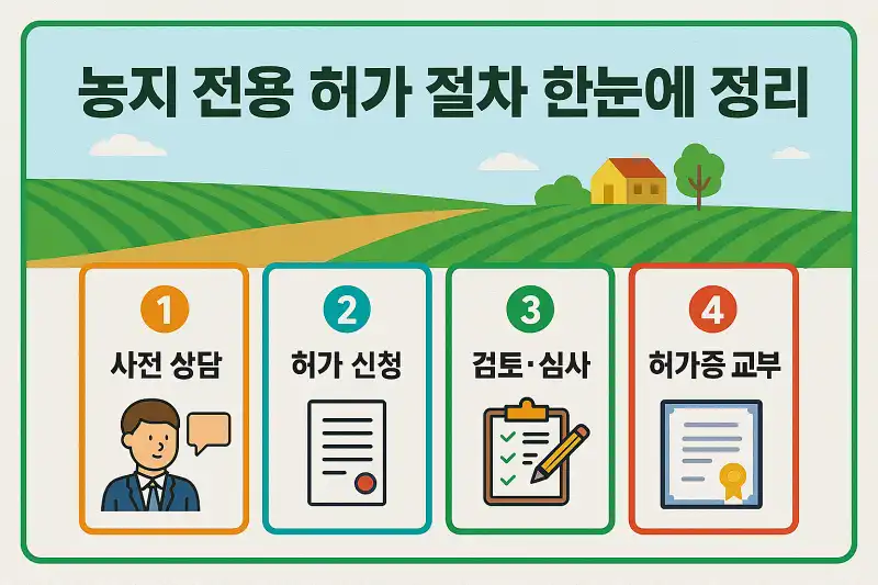 농지 전용 허가 절차 한눈에 정리