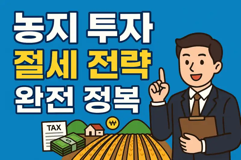 농지 투자 절세 전략 완전 정복
