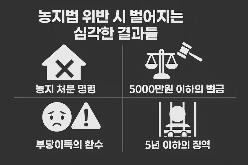 농지법 위반 시 벌어지는 심각한 결과들
