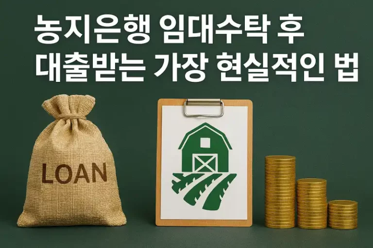 농지은행 임대수탁 후 대출받는 가장 현실적인 방법