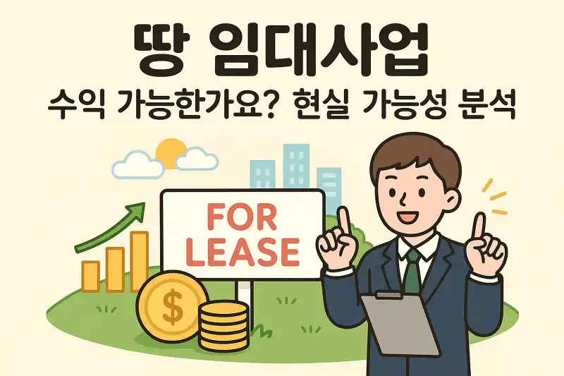 땅 임대사업, 수익 가능한가요? 현실 가능성 분석