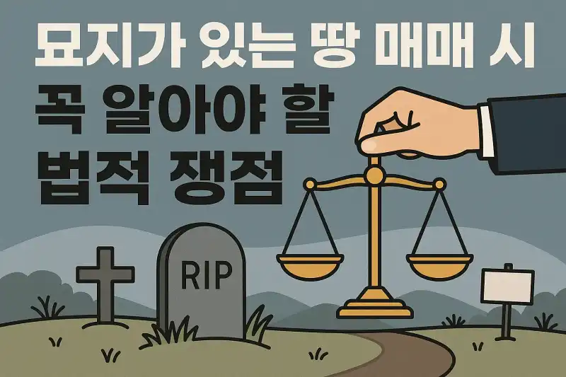 묘지가 있는 땅 매매 시 꼭 알아야 할 법적 쟁점