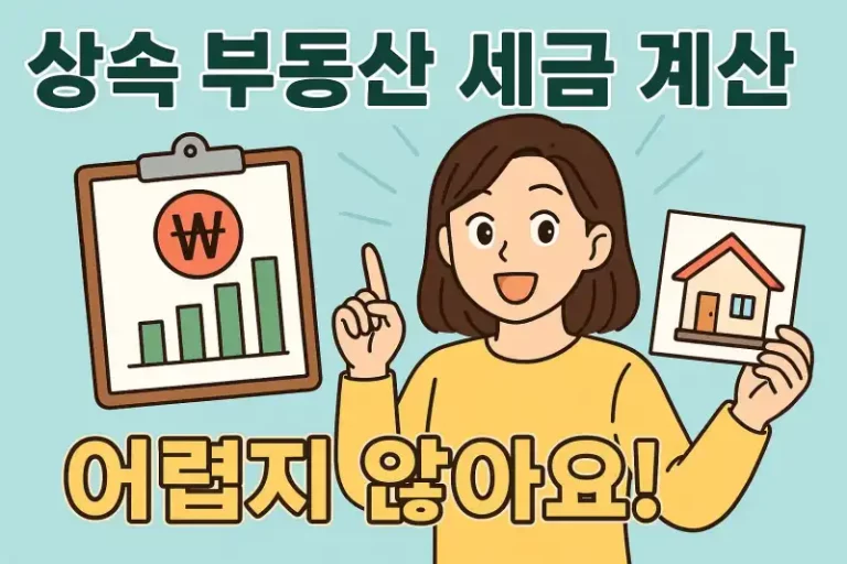 상속 부동산 세금 계산, 어렵지 않아요!