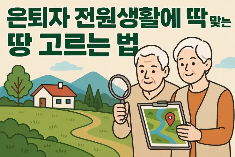 은퇴자 전원생활에 딱 맞는 땅 고르는 법