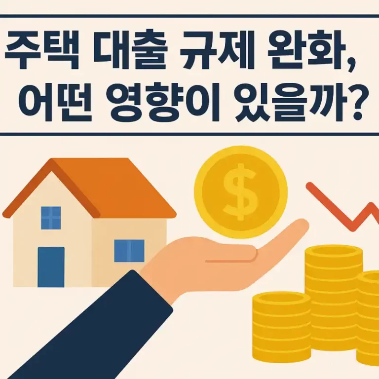 주택 대출 규제 완화, 어떤 영향이 있을까?