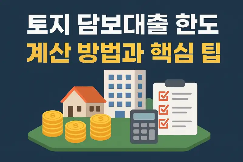 토지 담보대출 한도 계산 방법과 핵심 팁