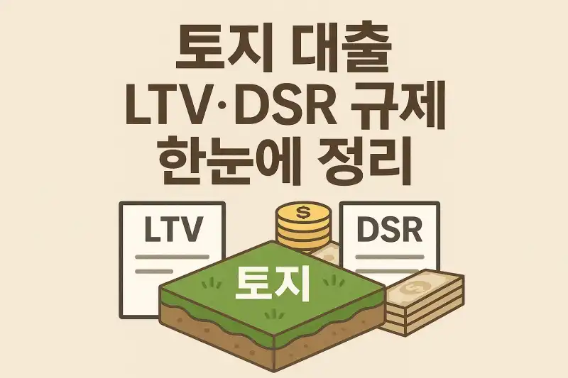 토지 대출 LTV·DSR 규제 한눈에 정리