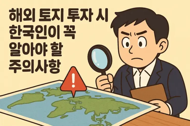 해외 토지 투자 시 한국인이 꼭 알아야 할 주의사항