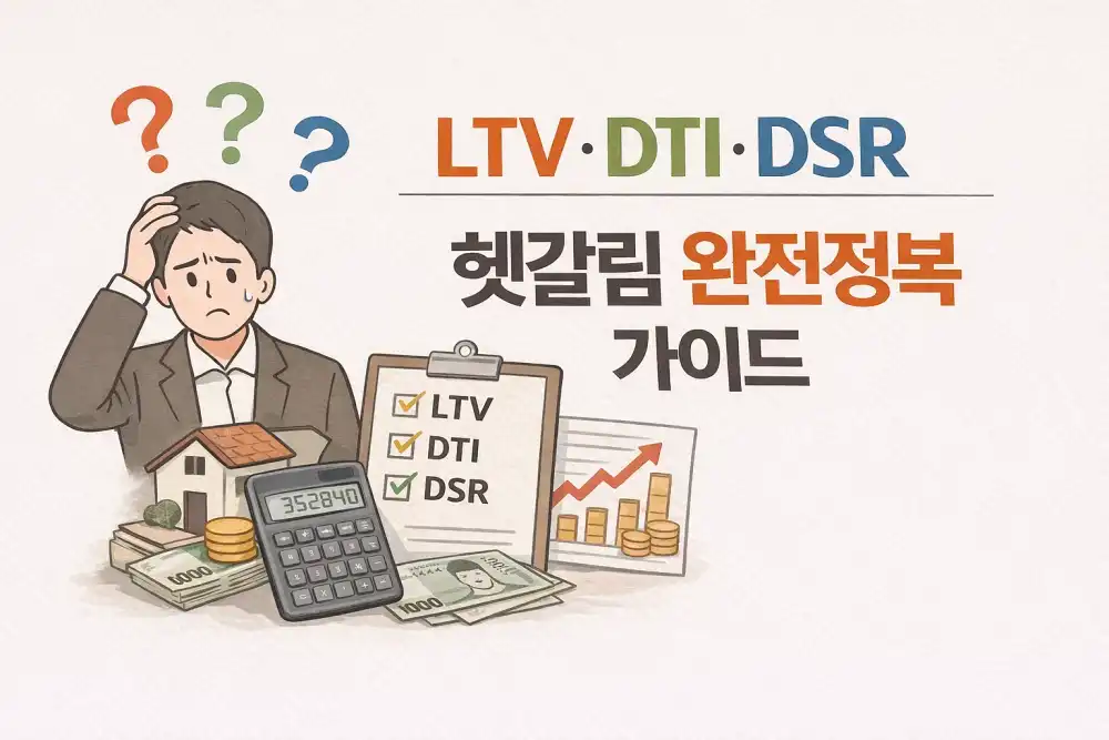 LTV·DTI·DSR 헷갈림 완전정복 가이드
