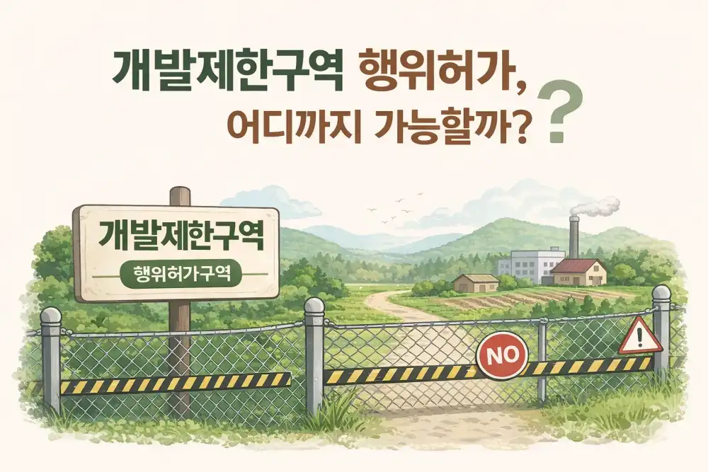 개발제한구역 행위허가, 어디까지 가능할까?