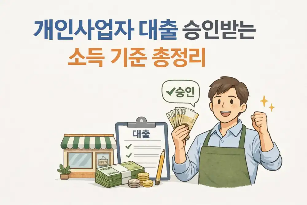 개인사업자 대출 승인받는 소득 기준 총정리