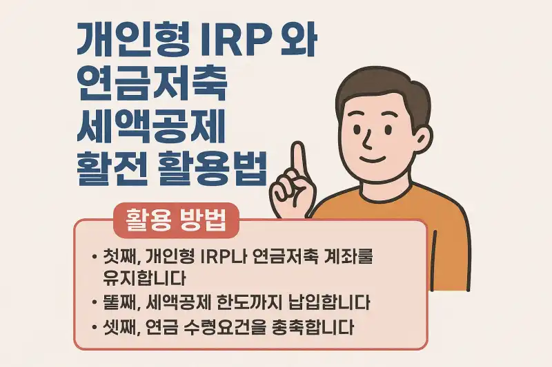 개인형 IRP와 연금저축 세액공제 완전 활용법