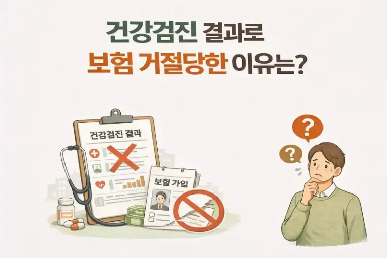 건강검진 결과로 보험 거절당한 이유는?