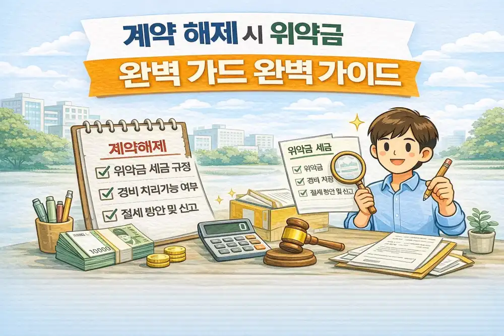 계약 해제 시 위약금 세금 처리 완벽 가이드