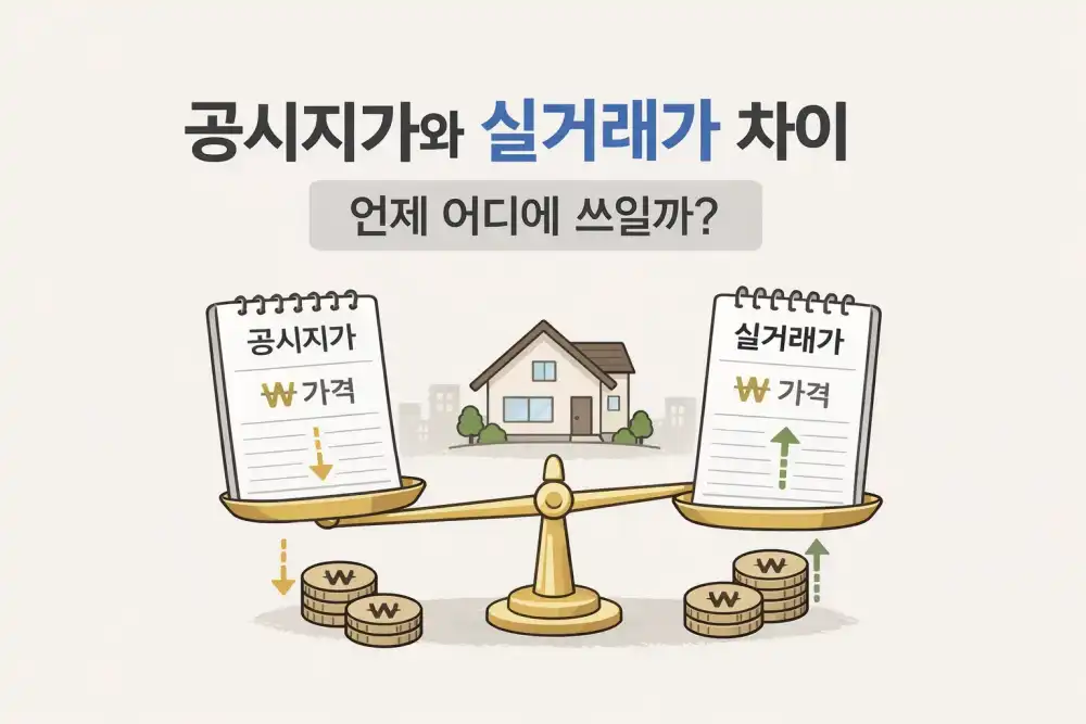 공시지가와 실거래가 차이, 언제 어디에 쓰일까?