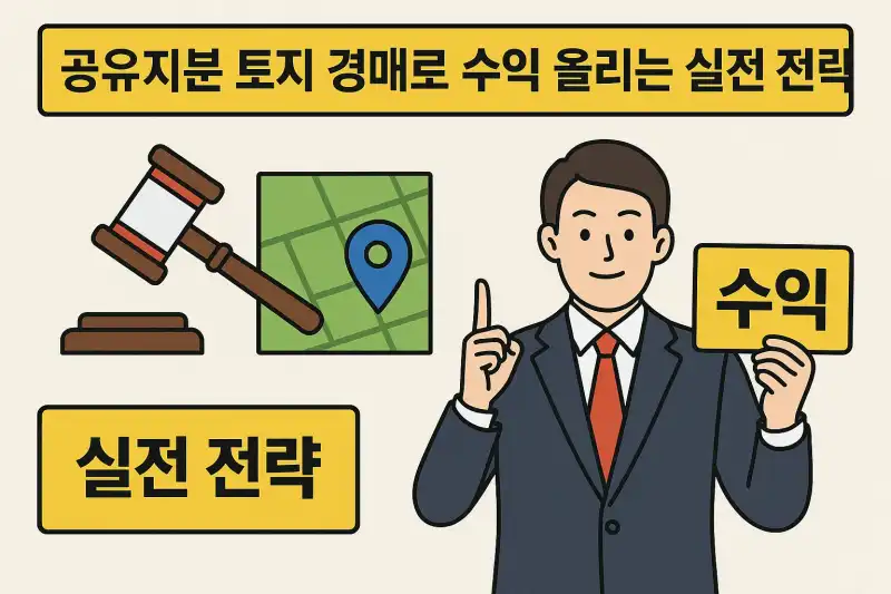 공유지분 토지 경매로 수익 올리는 실전 전략