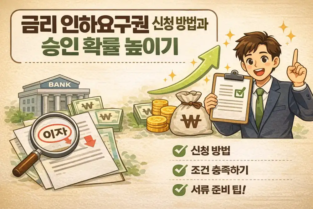금리 인하요구권 신청 방법과 승인 확률 높이기