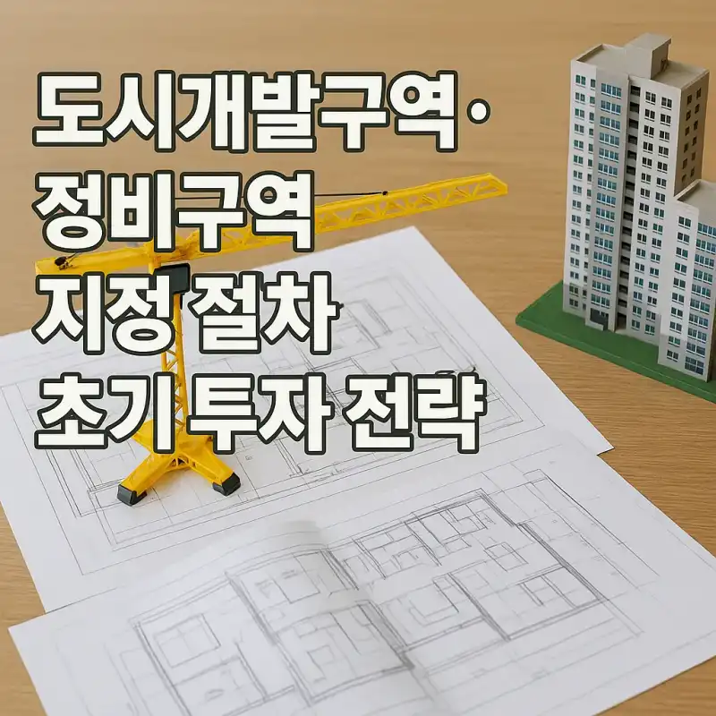 도시개발구역·정비구역 지정 절차와 초기 투자 전략
