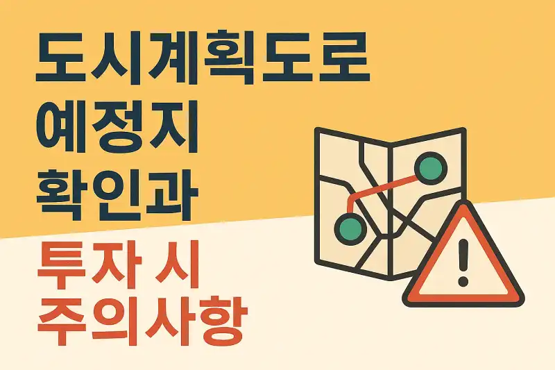 도시계획도로 예정지 확인과 투자 시 주의사항