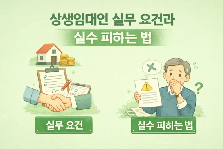 상생임대인 실무 요건과 실수 피하는 법