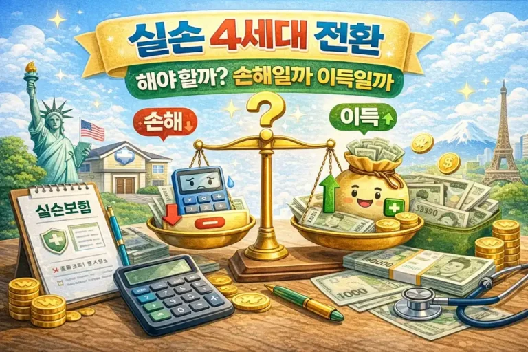 실손 4세대 전환, 해야 할까? 손해일까 이득일까