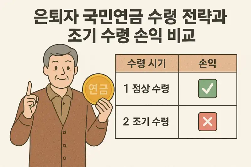 은퇴자 국민연금 수령 전략과 조기 수령 손익 비교