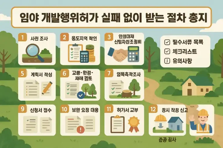 임야 개발행위허가 실패 없이 받는 절차 총정리