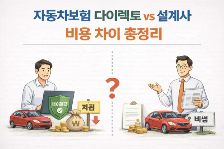 자동차보험 다이렉트 vs 설계사 비용 차이 총정리