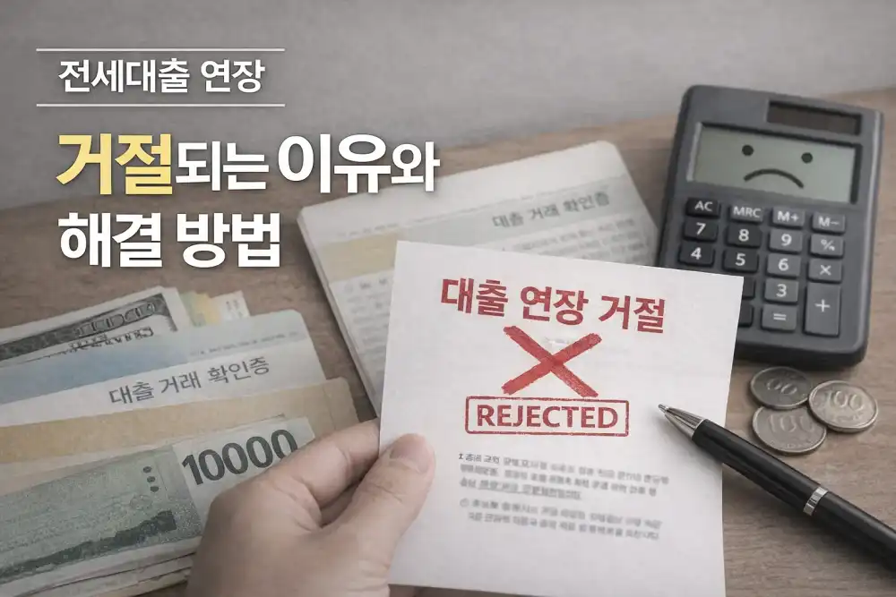 전세대출 연장 거절되는 대표 사유와 대응법
