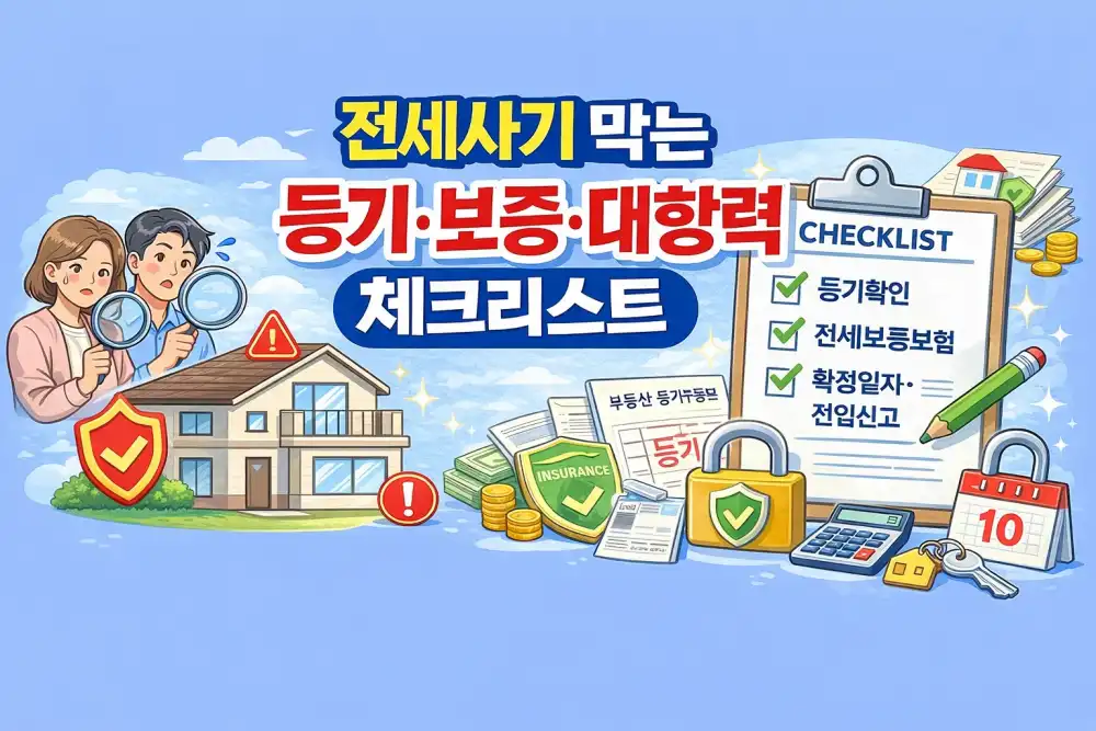 전세사기 막는 등기·보증·대항력 체크리스트