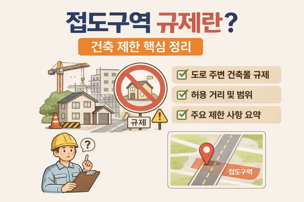 접도구역 규제란? 건축 제한 핵심 정리