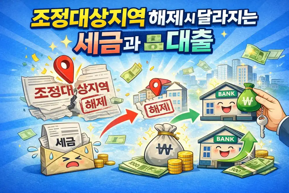 조정대상지역 해제 시 달라지는 세금과 대출