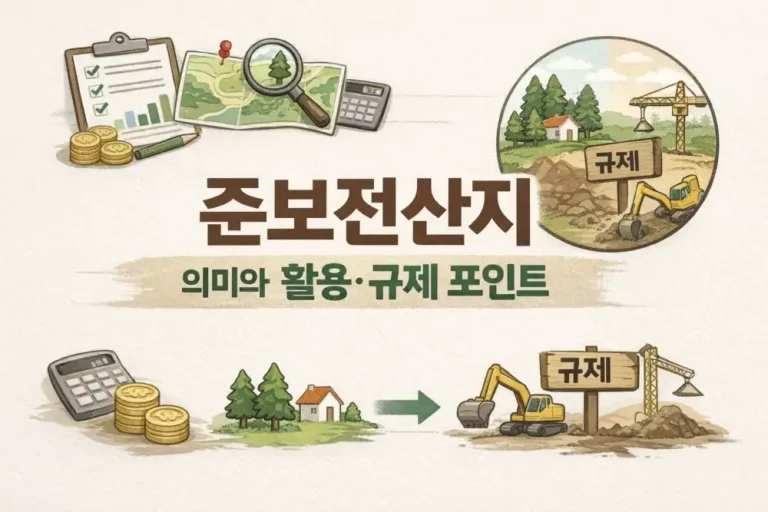 준보전산지 의미와 활용·규제 포인트