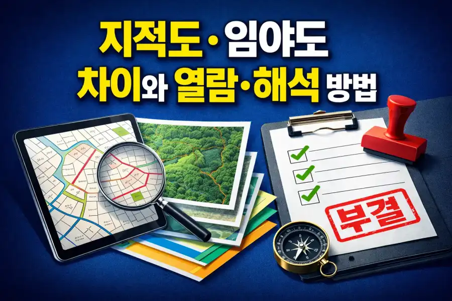 지적도·임야도 차이와 열람/해석 방법