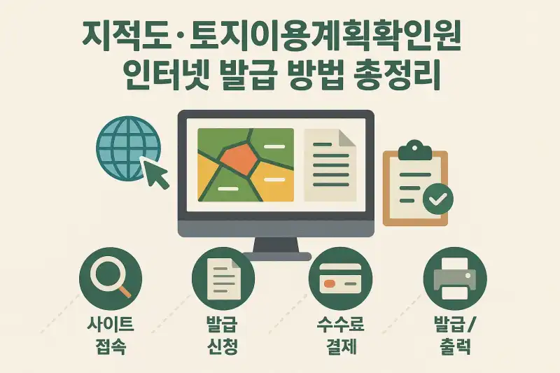 지적도·토지이용계획확인원 인터넷 발급 방법 총정리