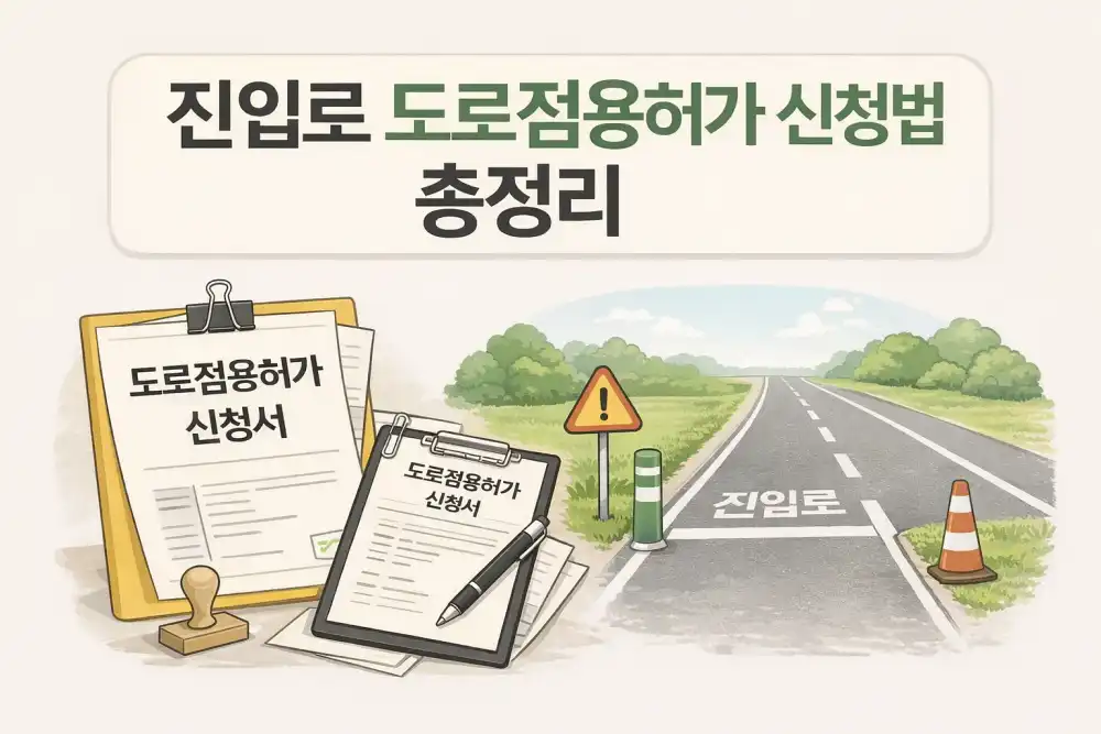 진입로 도로점용허가 신청법 총정리