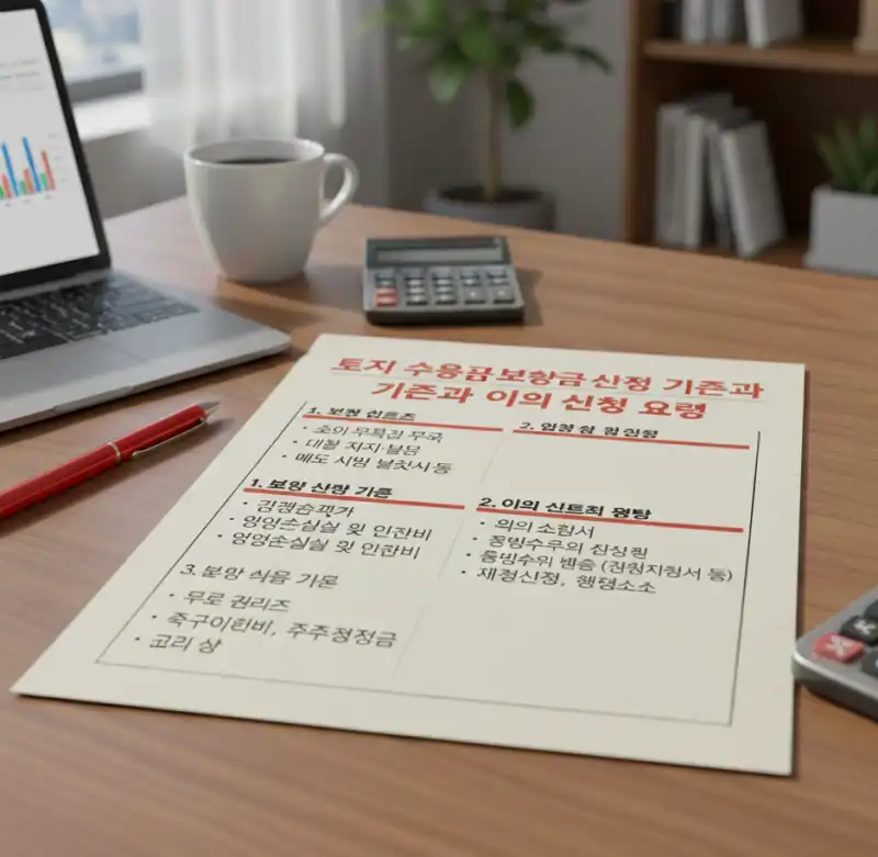 토지 수용 보상금 산정 기준과 이의 신청 요령