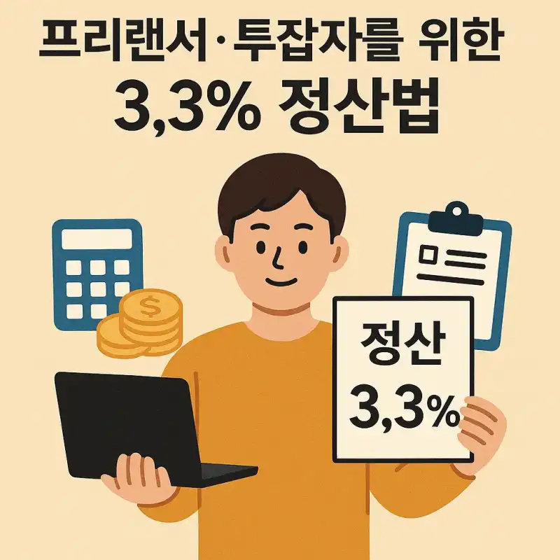 프리랜서·투잡자를 위한 3.3% 정산법