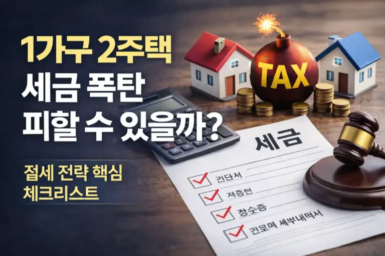 1가구 2주택 양도세 폭탄 피할 수 있을까?