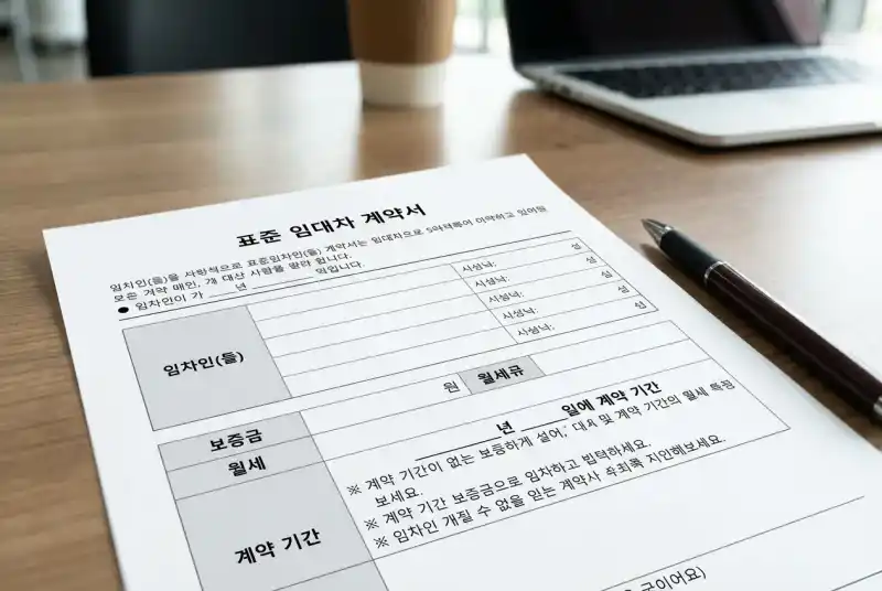 공동명의 전세 계약서 양식 예시