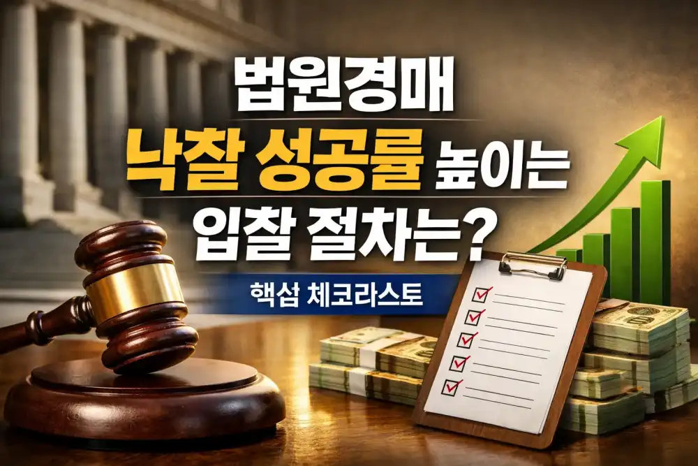 법원경매 낙찰 성공률 높이는 입찰 절차는?
