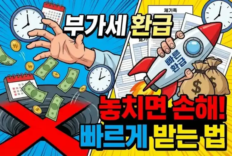 부가세 환급 놓치면 손해! 빠르게 받는 법