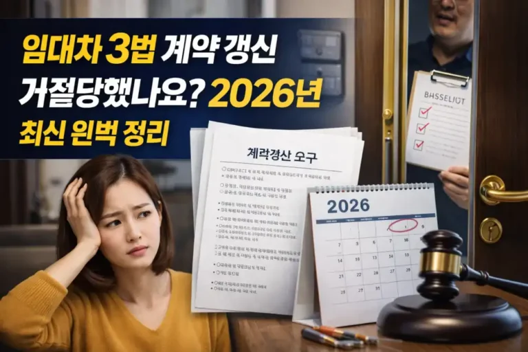 임대차 3법 계약 갱신 거절당했나요? 2026년 최신 완벽 정리